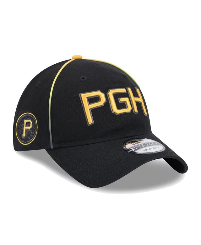 New Era Mens Black Pittsburgh Pirates City Connect Alternate 9TWENTY Adjustable Hat Product Image