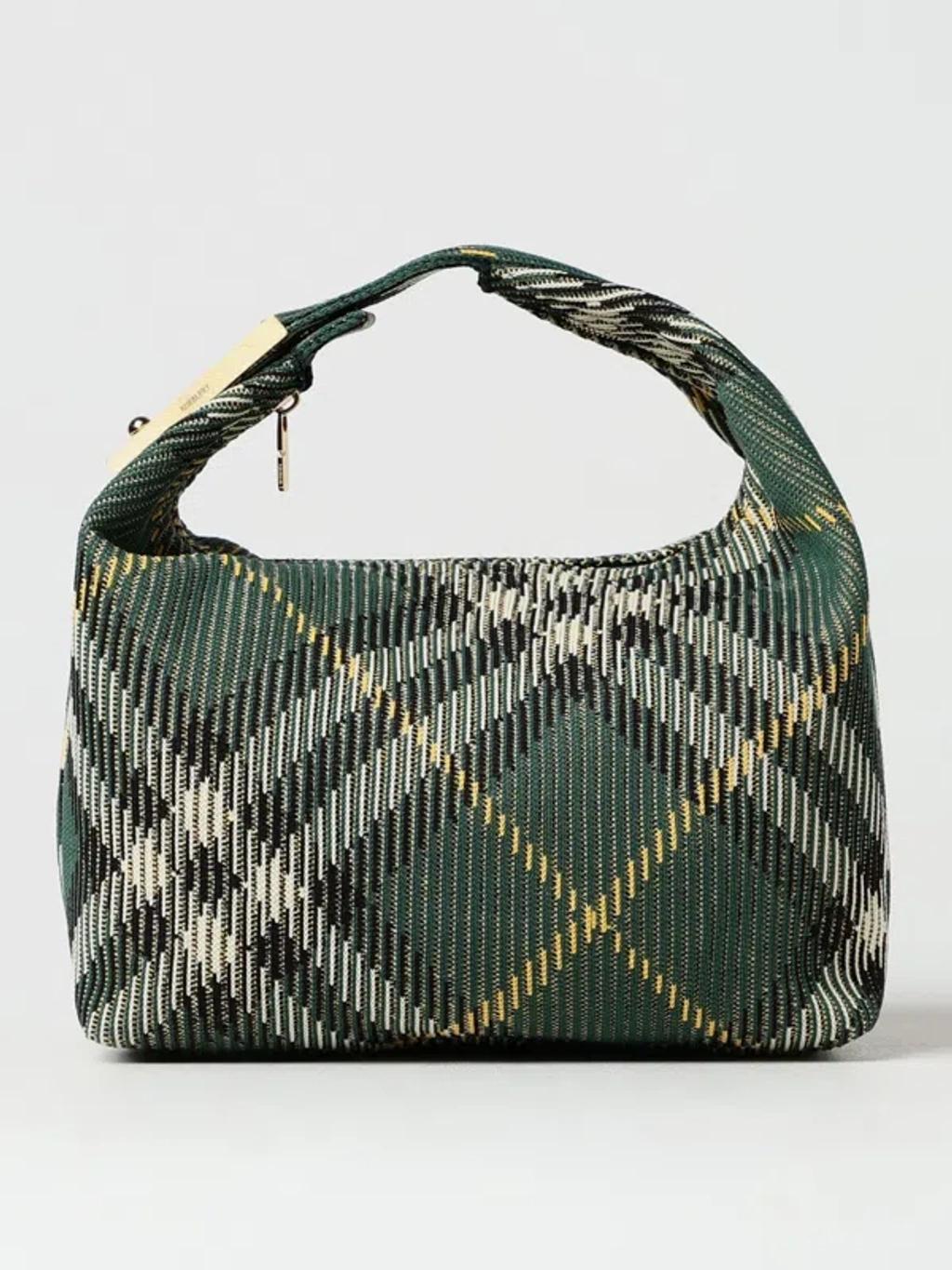 BURBERRY Handbag  Woman Color Green Product Image