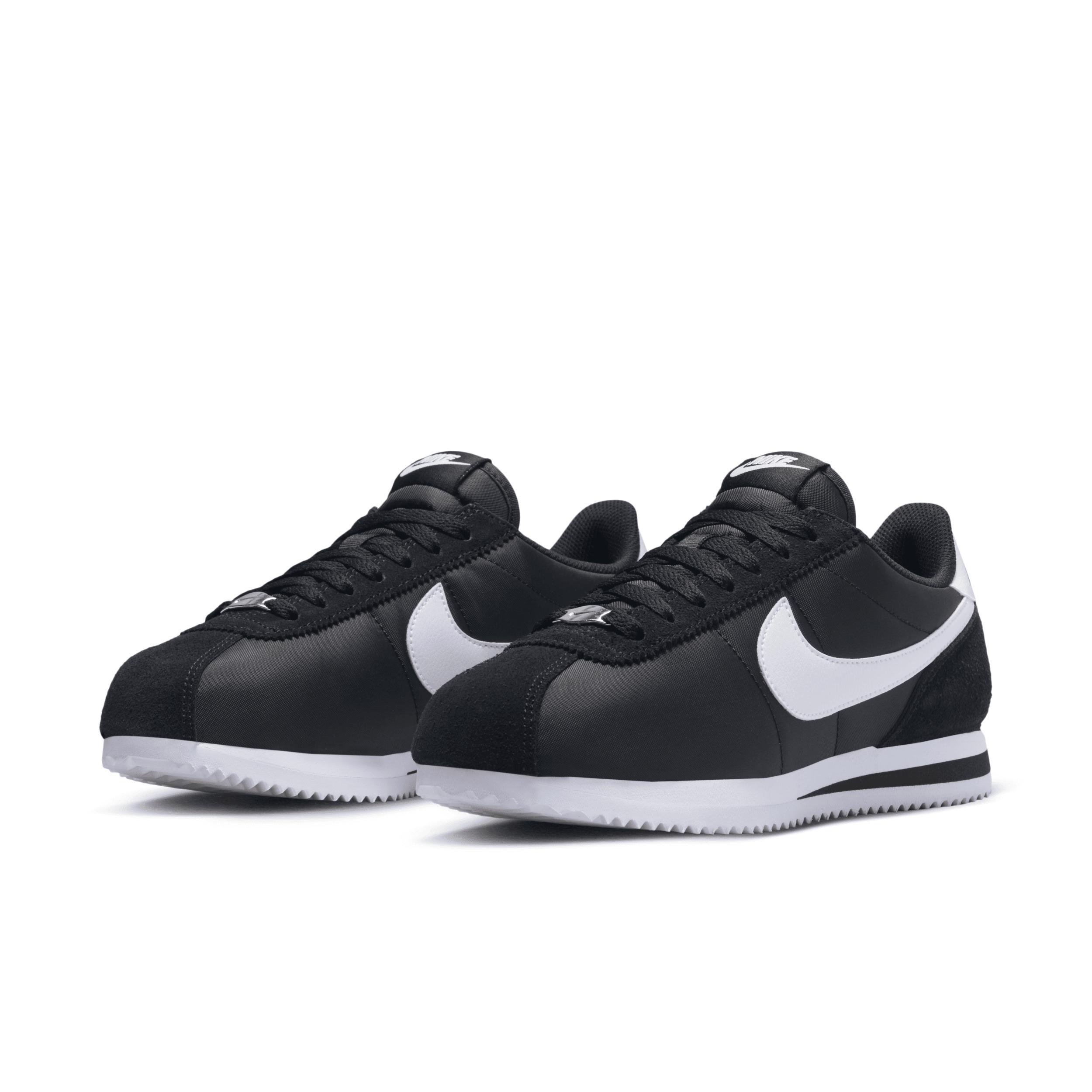 Nike Womens Classic Cortez Nylon Casual Sneakers from Finish Line - Black Product Image