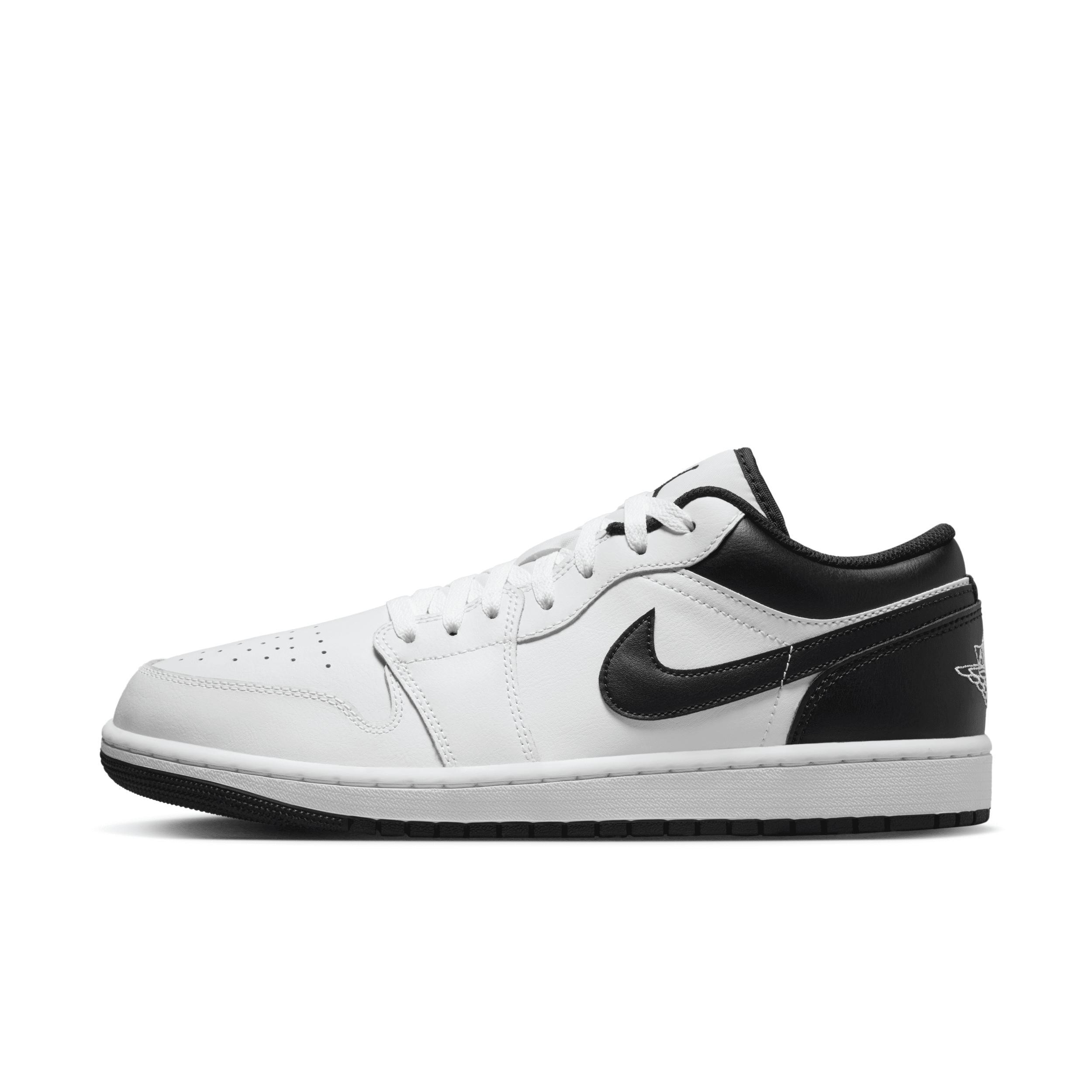 Jordan Mens Jordan AJ 1 Low - Mens Shoes Black/White Product Image