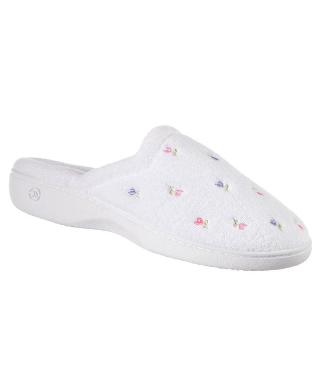 isotoner Embroidered Terry Secret Sole Womens Clog Slippers Product Image