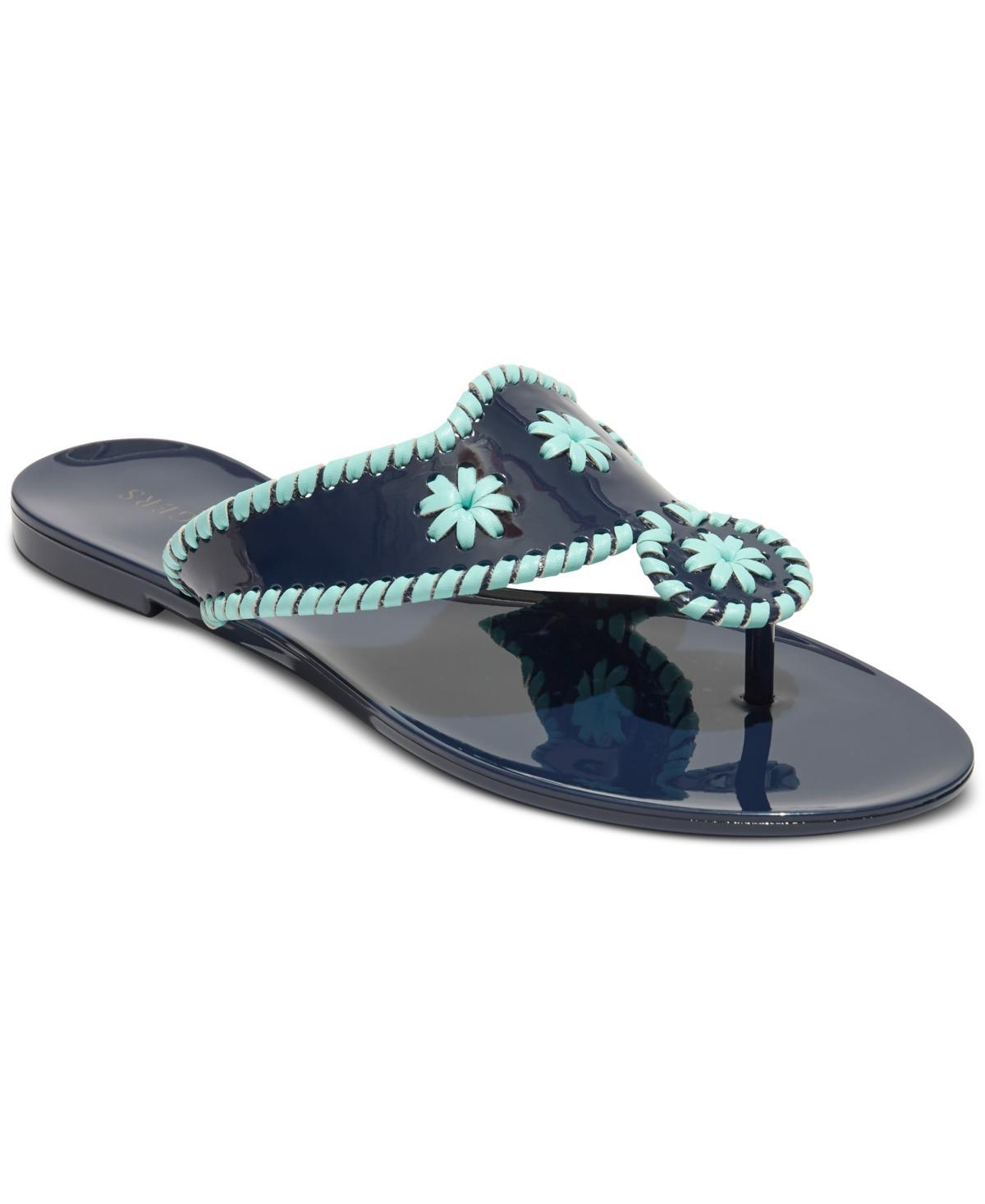 Jack Rogers Womens Jacks Jelly Whipstitch Slip On Thong Sandals Product Image