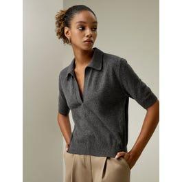 Cashmere Polo Sweater Product Image