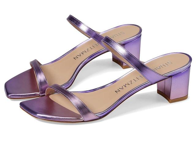 Stuart Weitzman Aleena 50 Block Slide (Lilac Multi) Women's Shoes Product Image