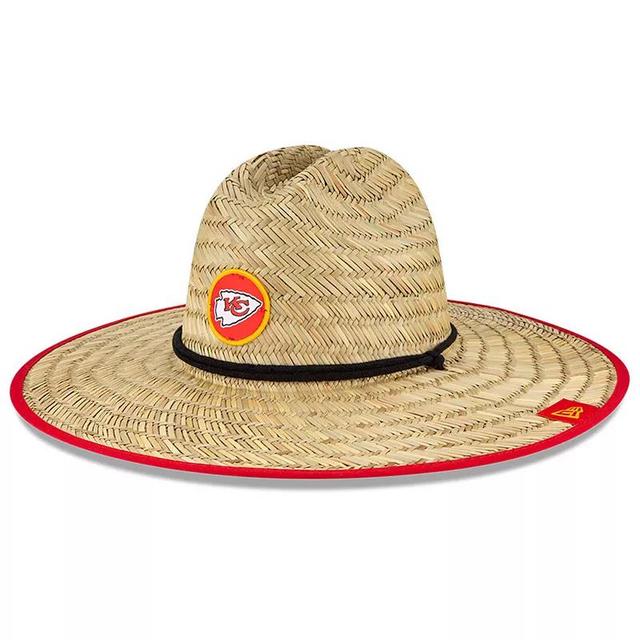 Mens New Era Natural Kansas City Chiefs 2020 NFL Summer Sideline Official Straw Hat Product Image