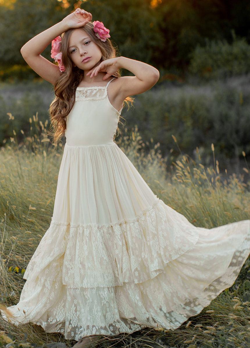 Catrin Dress in Cloud Product Image