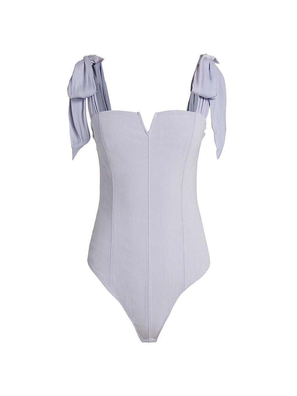 Womens Lola Notched Square Neck Bodysuit Product Image