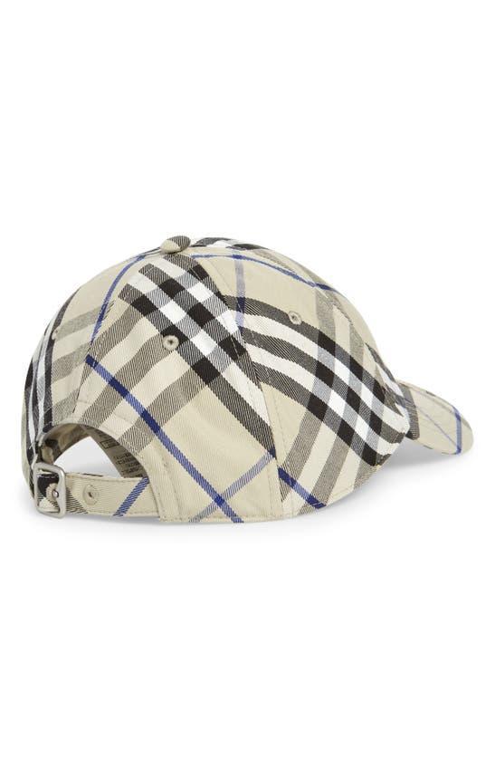 Check Adjustable Twill Baseball Cap In Lichen Product Image