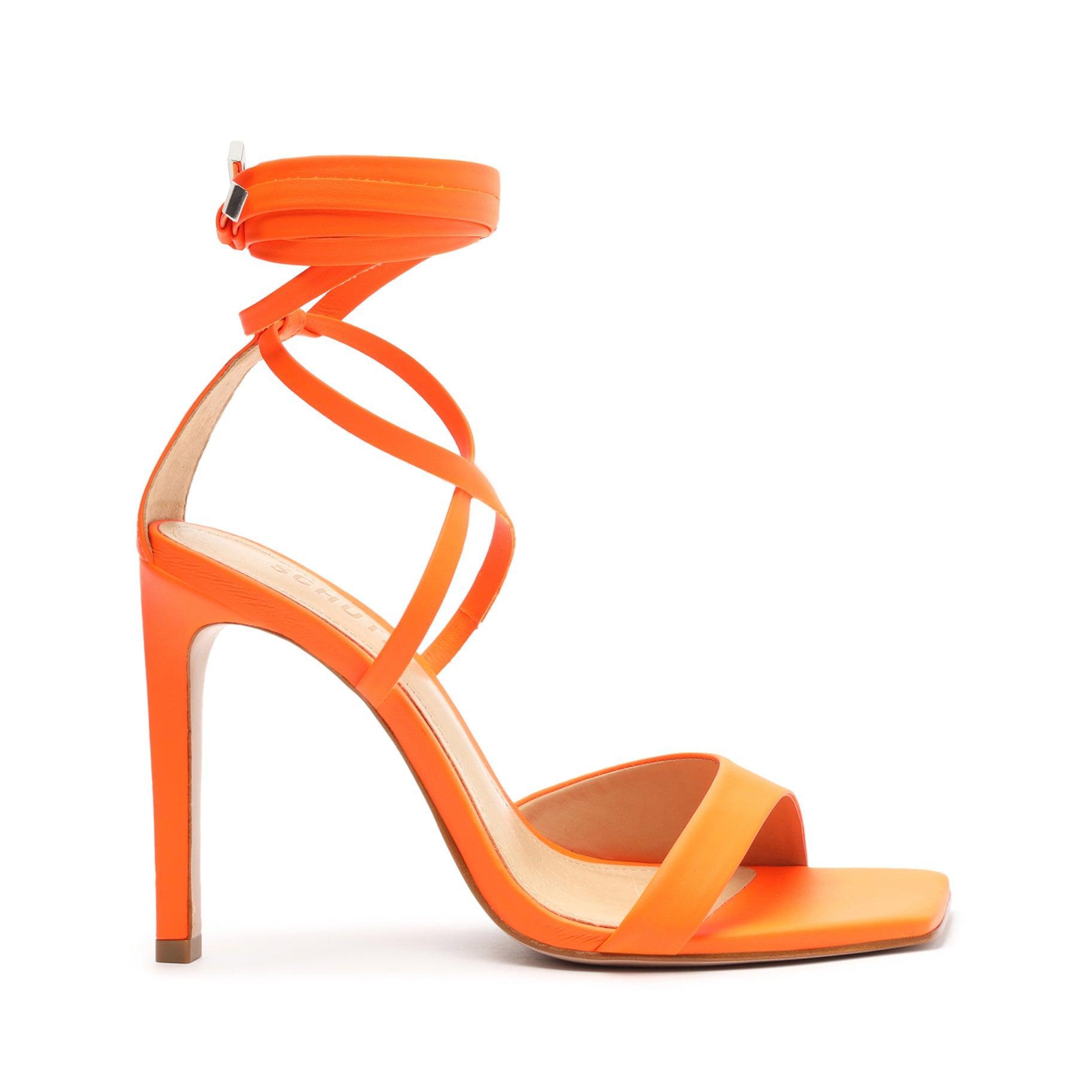 Open Stock Bryce Sandal - 5 Orange Leather Product Image