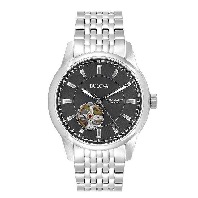 Bulova Mens Stainless Steel Automatic Watch - 96A190 Silver Product Image