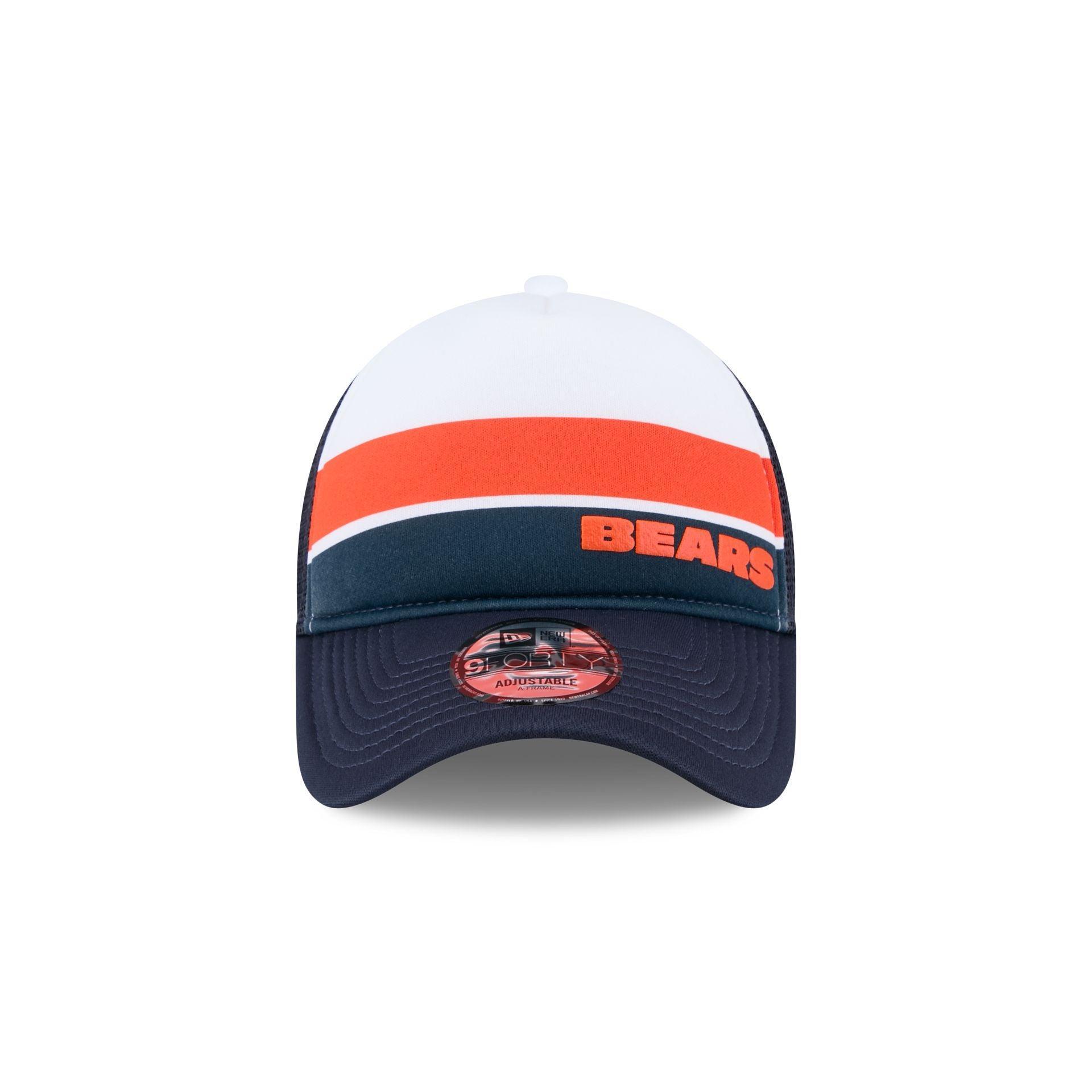 Chicago Bears Color Block 9FORTY A-Frame Trucker Snapback Hat Male Product Image