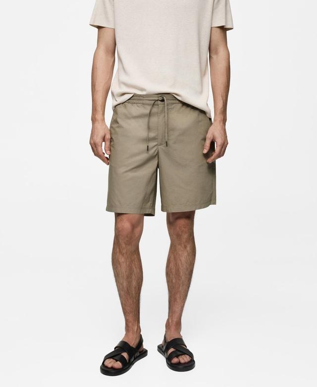 Mango Mens Drawstring Bermuda Shorts Product Image