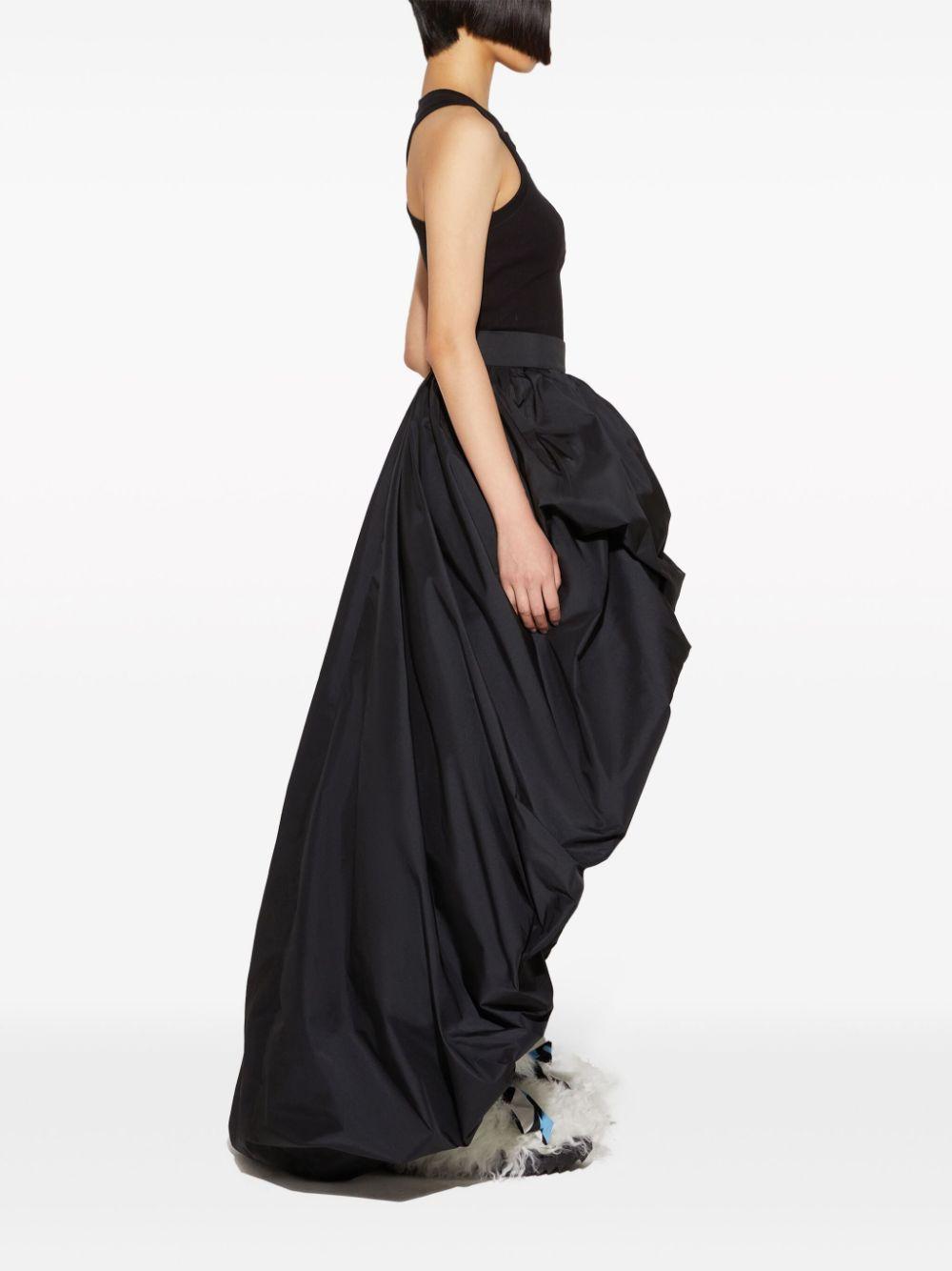 asymmetric taffeta full skirt Product Image