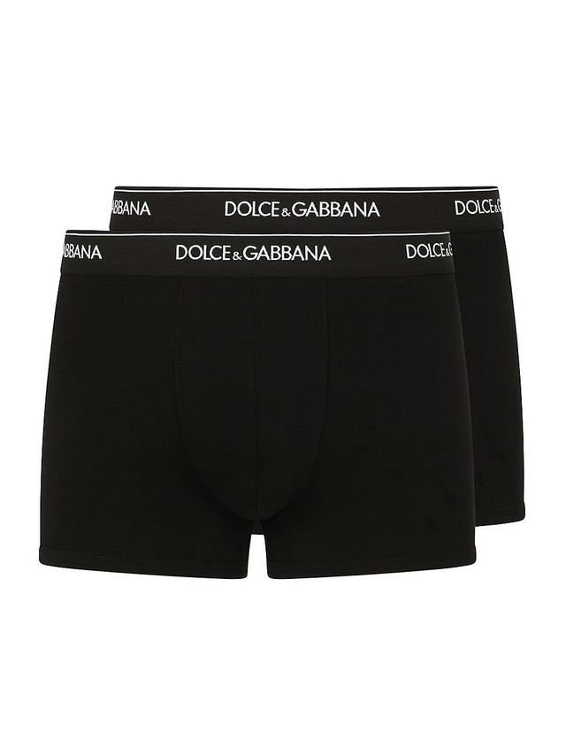 Mens Logo Waistband 2-Pack Stretch Cotton Boxers Product Image