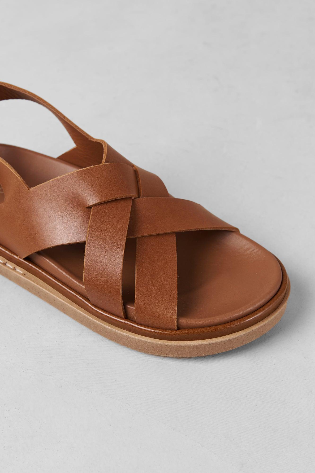 Alohas Trunca Padded Sandal - Tan Product Image