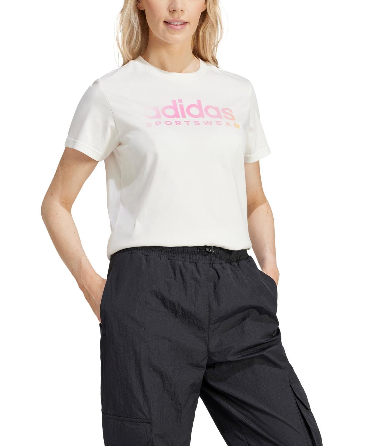 adidas Womens The Soft Side Linear Logo T-Shirt Product Image