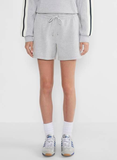 cozy fleece boyfriend mid-thigh sweatshort Product Image