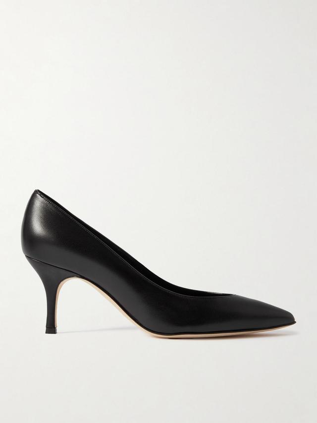 MANOLO BLAHNIK Kietta 70 Leather Pumps In Black Product Image