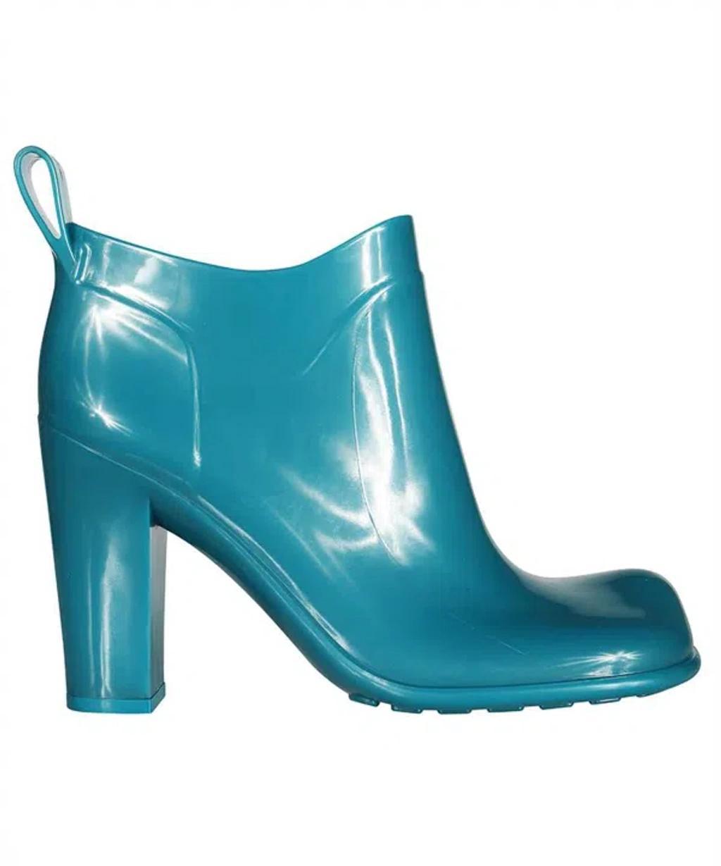 BOTTEGA VENETA Shine Rubber Bootie In Blue product image