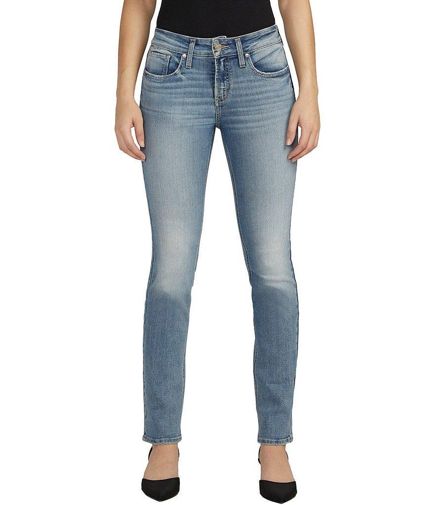 Silver Jeans Co. Suki Mid Rise Straight Jeans Product Image