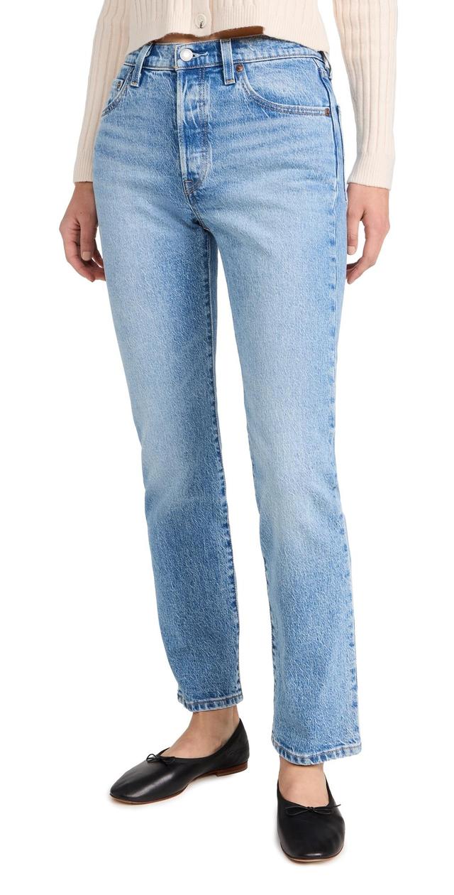 LEVI'S 501 Straight in Denim-Medium. - size 30 (also in 23, 24, 25, 26, 28, 29, 31, 32) Product Image