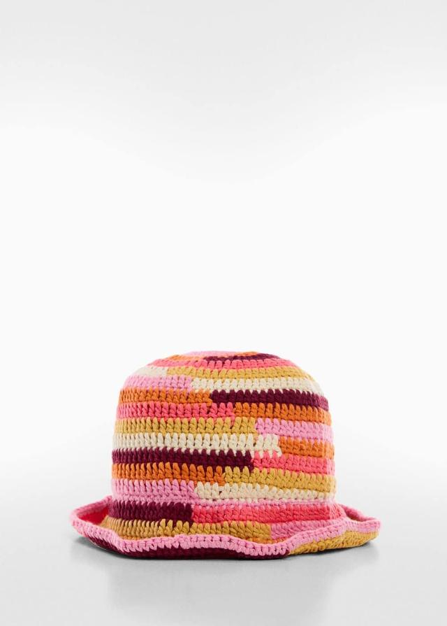 MANGO - Crochet bucket hat - One size - Women Product Image