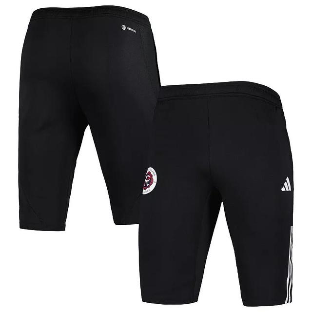 Mens adidas Black New England Revolution 2023 On-Field Training AEROREADY Half Pants Product Image