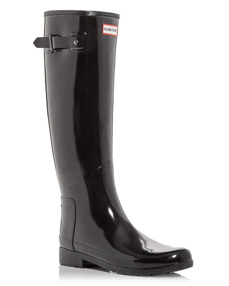 Hunter Womens Original Refined Tall Gloss Rain Boots Product Image