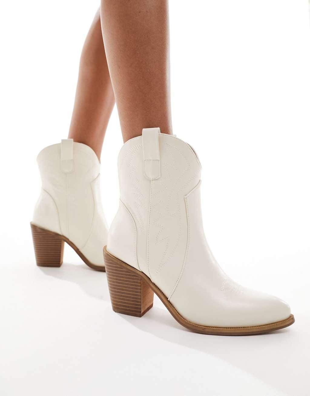 Glamorous Wide Fit western ankle boots Product Image