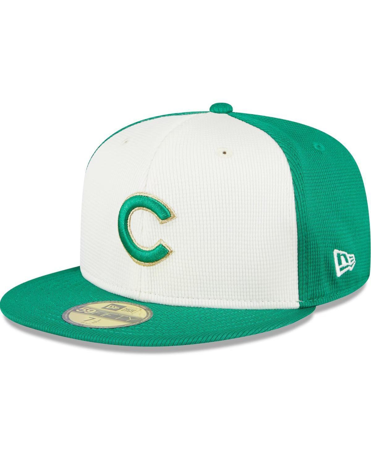 Mens New Era White Chicago Cubs 2024 St. Patricks Day 59FIFTY Fitted Hat - White Product Image