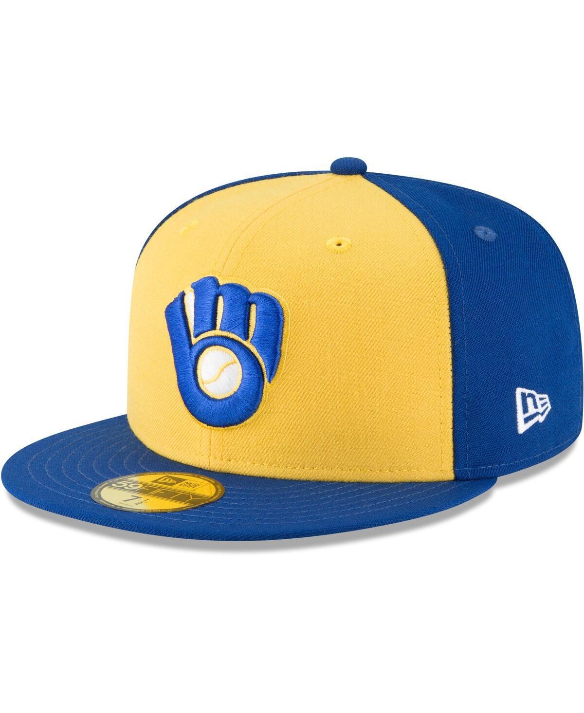 Mens New Era Milwaukee Brewers Cooperstown Collection Wool 59FIFTY Fitted Hat Product Image