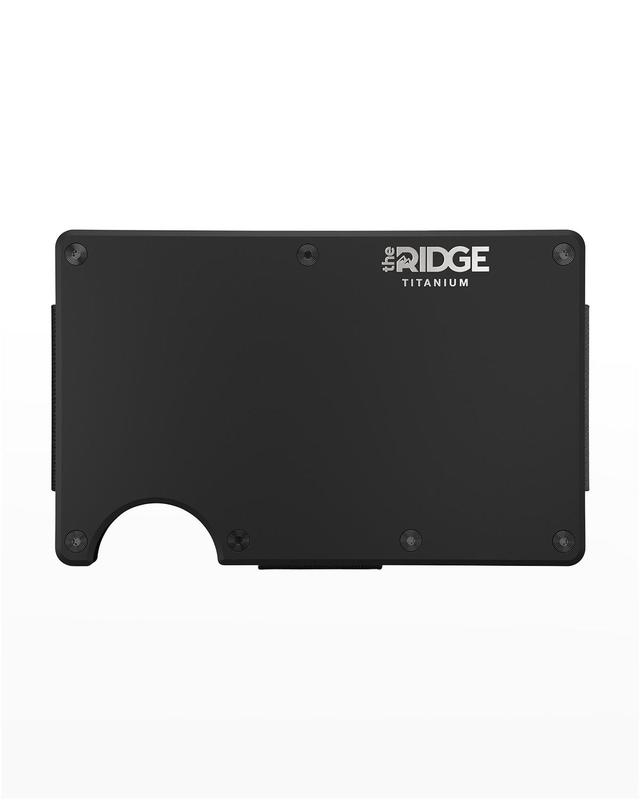 The Ridge Titanium Matte Black: Money Clip Wallet - Matte black Product Image