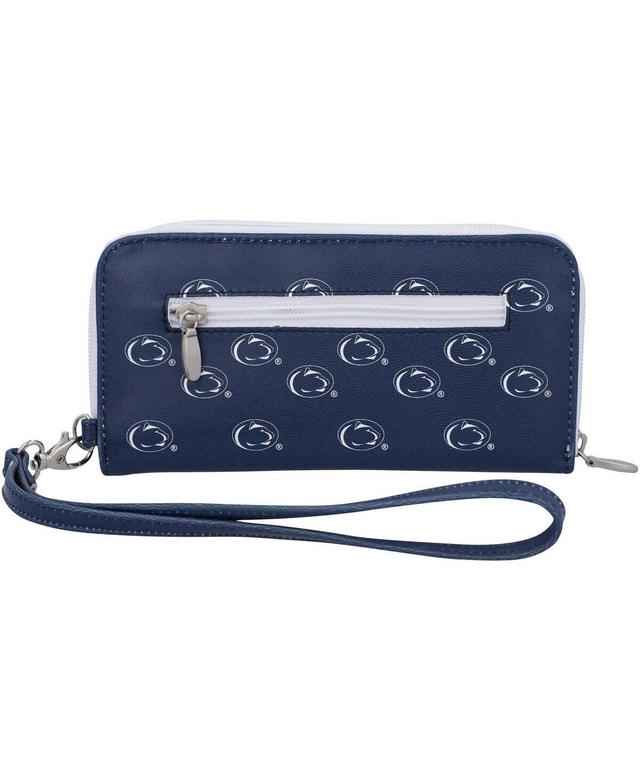 Womens Penn State Nittany Lions Zip-Around Wristlet Wallet - Blue Product Image