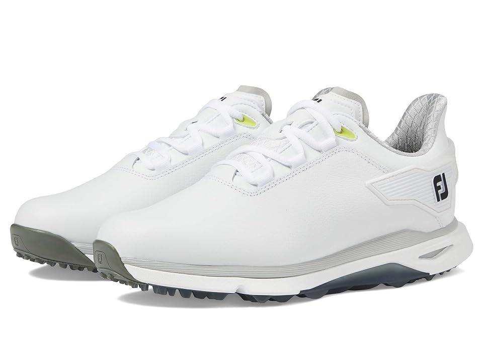 FootJoy Pro/SLX Golf Shoes White/Grey) Women's Shoes Product Image