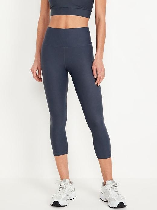 High-Waisted PowerSoft Crop Leggings Product Image