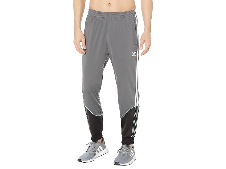 adidas Originals Superstar Tricot Track Pants (Grey/Black/White) Men's Clothing Product Image