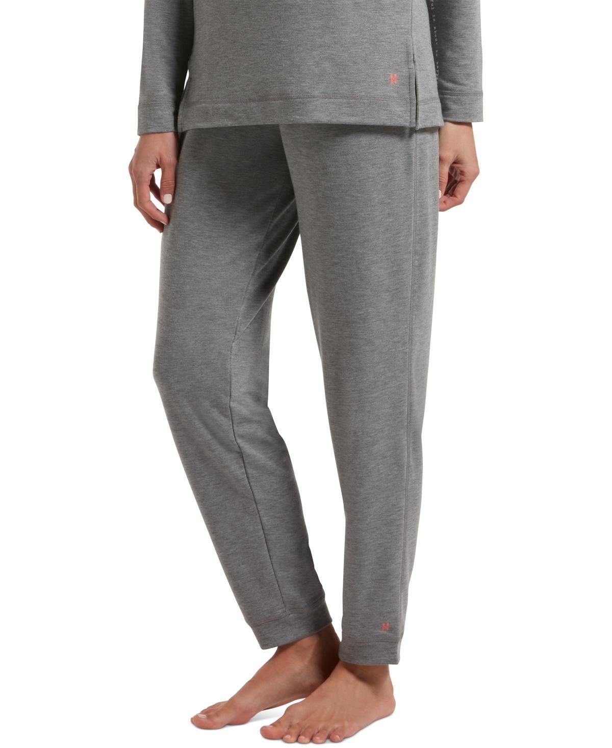 HUE Solid Cuffed Lounge Pants w/ Pockets Women's Pajama Product Image