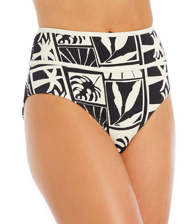 Rip Curl Santorini Sun Allover Print High Waist Moderate Coverage Swim Bottom Product Image