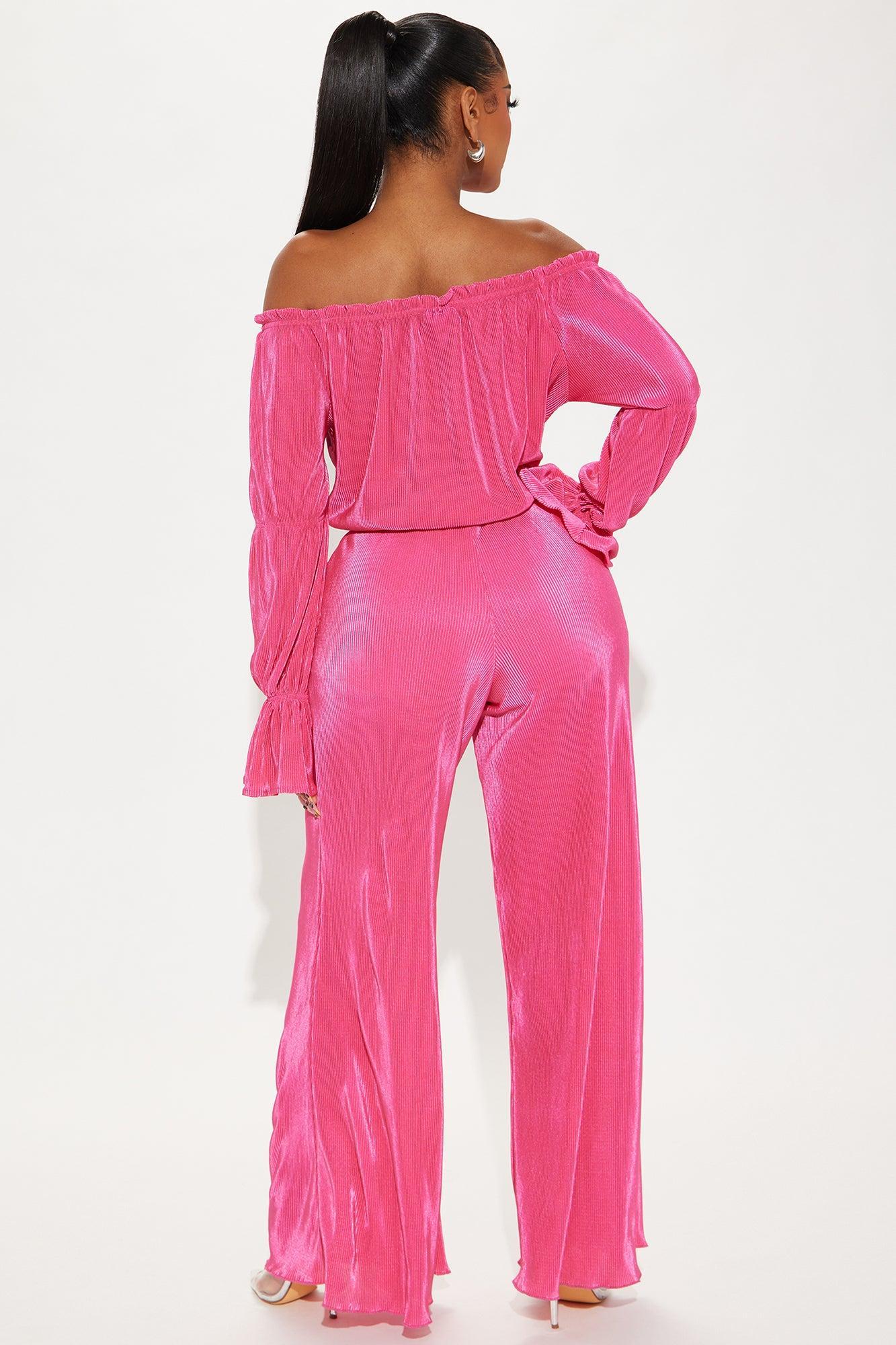 Jasleney Jumpsuit - Fuchsia Product Image