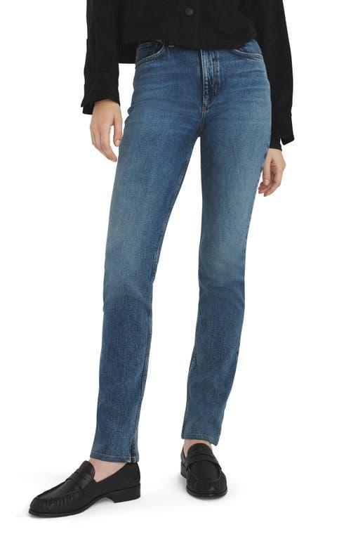 Wren High Waist Slim Jeans In Blue Product Image