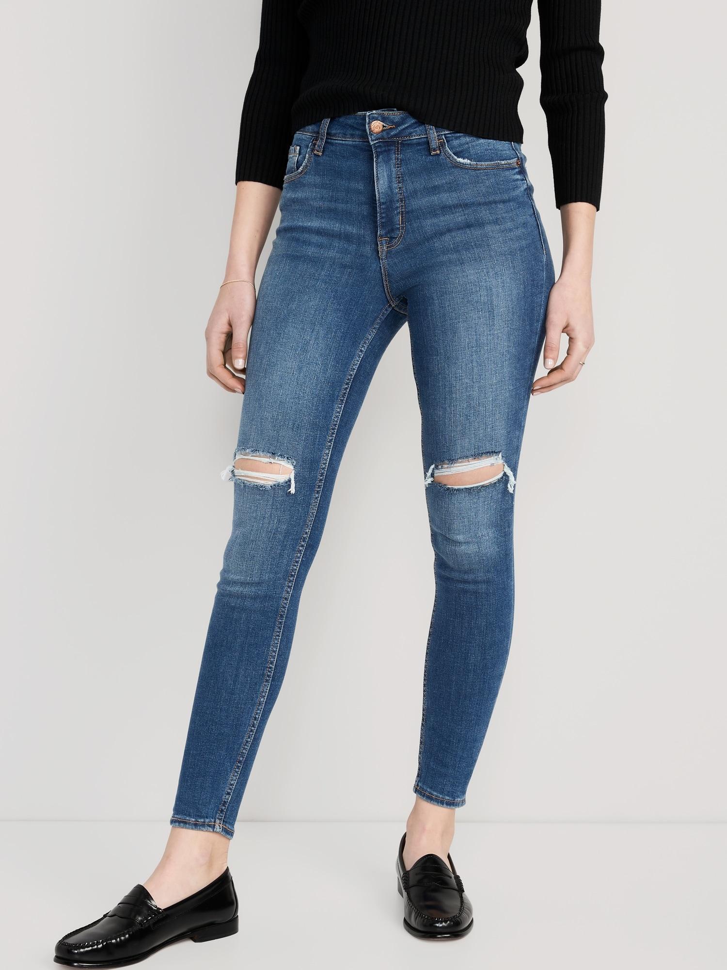 High-Waisted Rockstar Super-Skinny Jeans Product Image