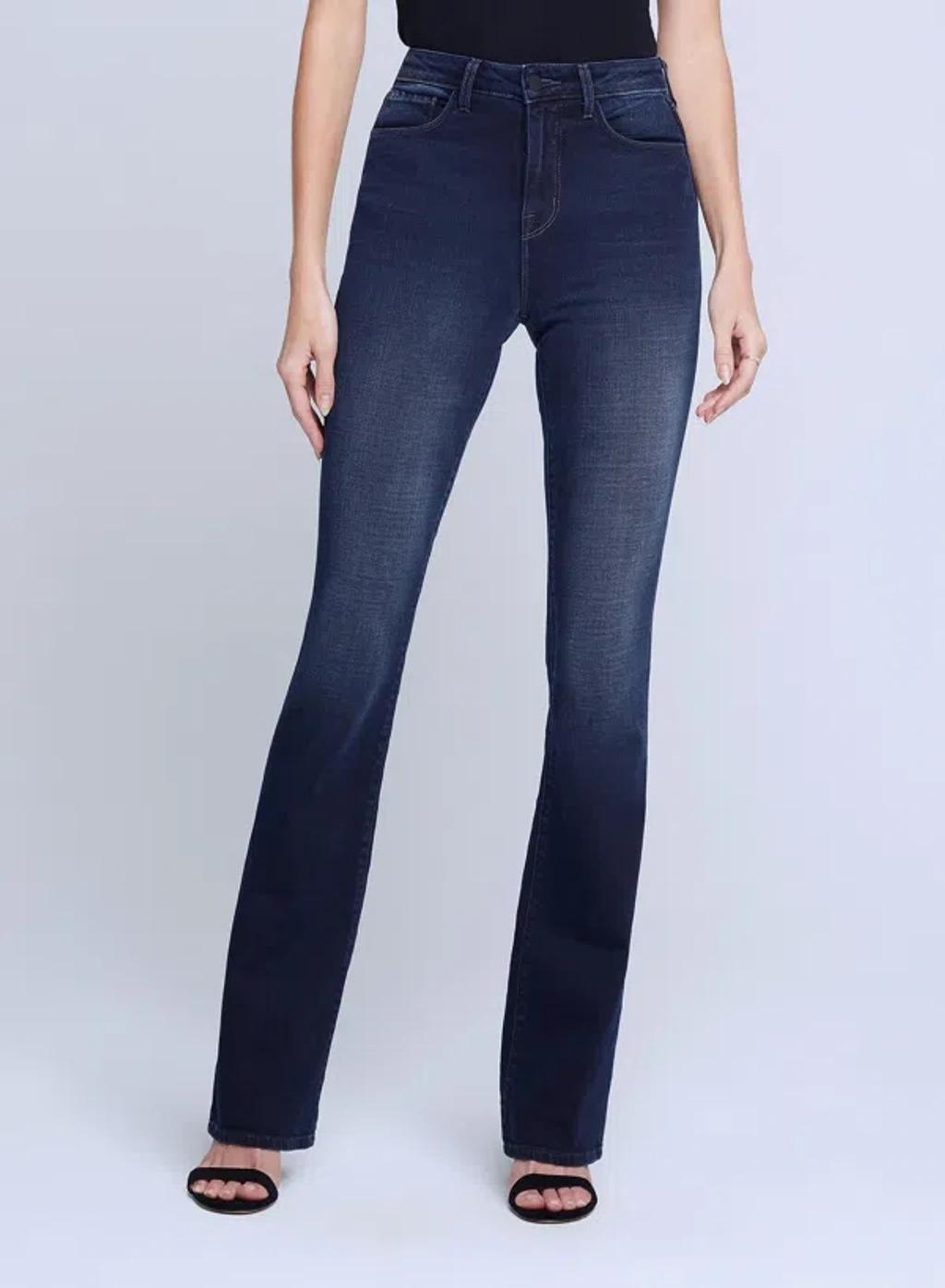 L AGENCE L'agence Selma Mid Rise Flare Jeans In Maverick In Multi product image