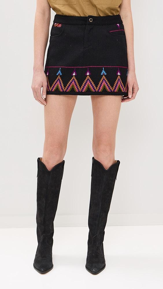 Alix of Bohemia Tessa Wildflower Wool Skirt | Shopbop Product Image