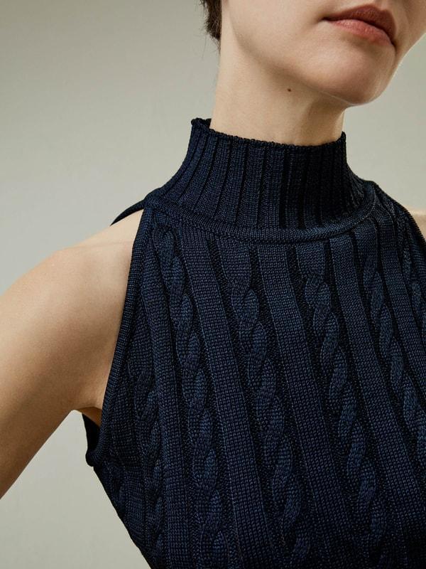 Wild Silk Sleeveless Sweater Product Image