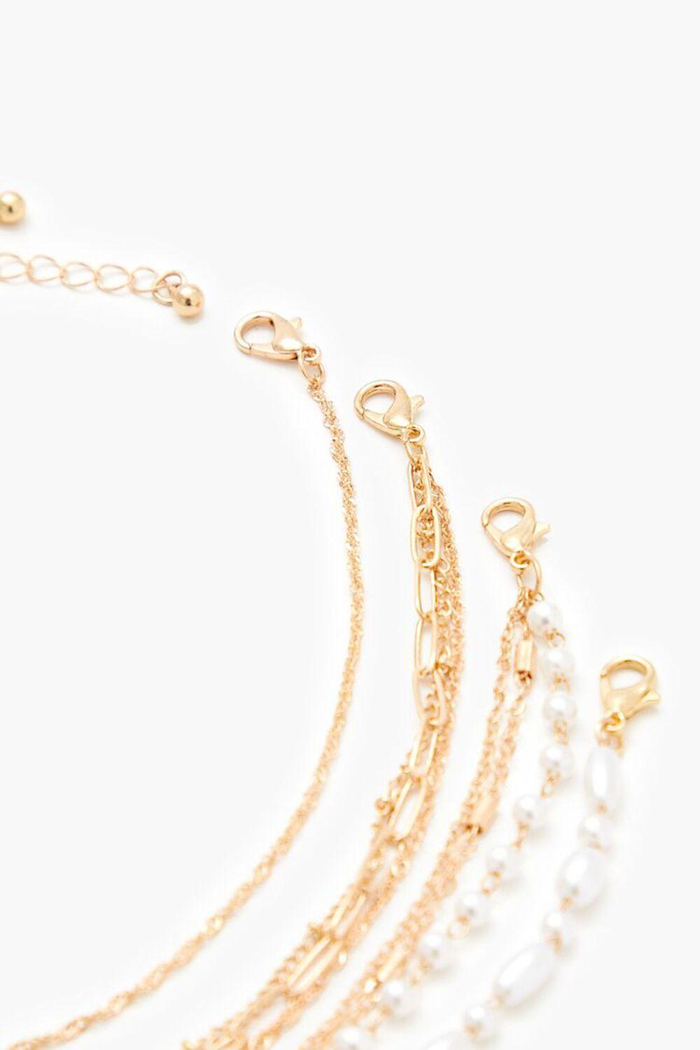 Faux Pearl Choker Necklace Set | Forever 21 Product Image