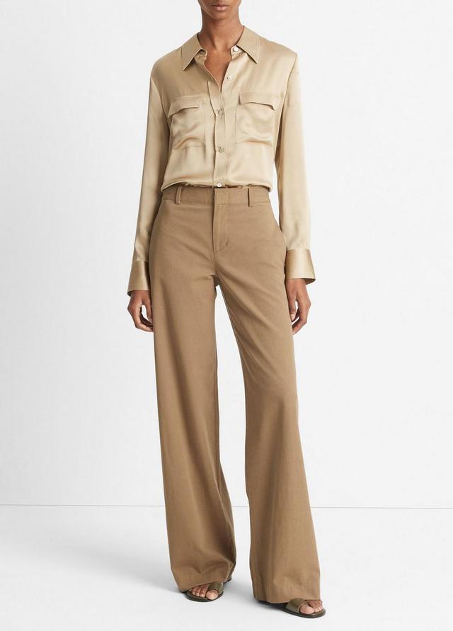 Cotton Wide-Leg Pant Product Image