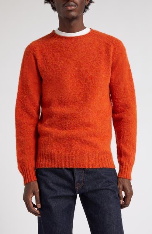 Drakes Brushed Wool Crewneck Sweater Product Image