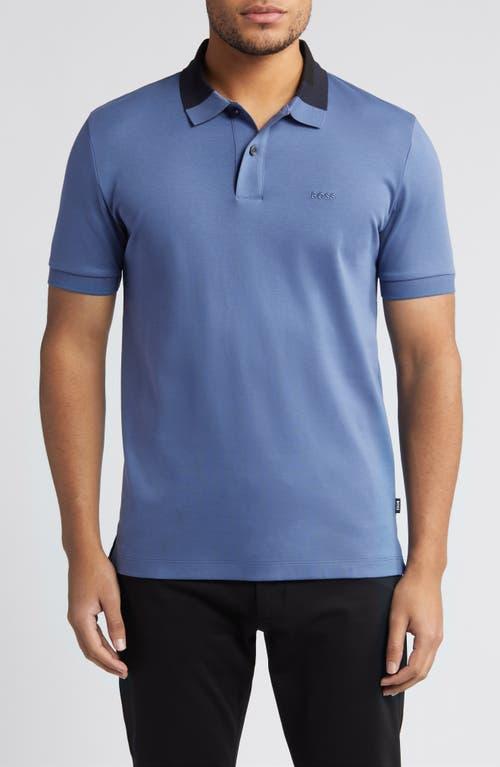 Boss by Hugo Boss Mens Color-Blocked Collar Slim-Fit Polo Shirt Product Image