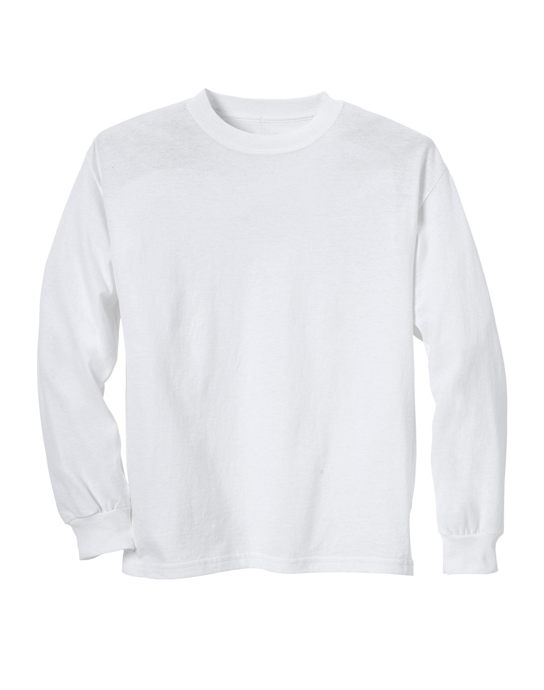 Hanes Kids Comfort Soft 3pk Long Sleeve T-Shirt - White XS Product Image