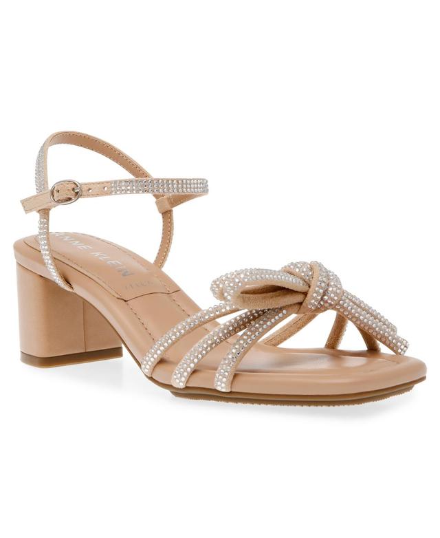 Anne Klein Womens Kelsi Block Heel Dress Sandals - Clear Crystal Product Image